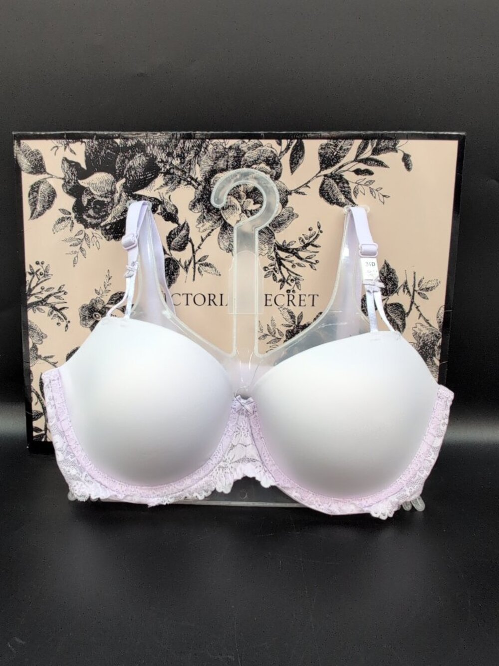 Victoria Secret Pink Wink Lightly Lined Balconette Bra 34D Purple Whisper
